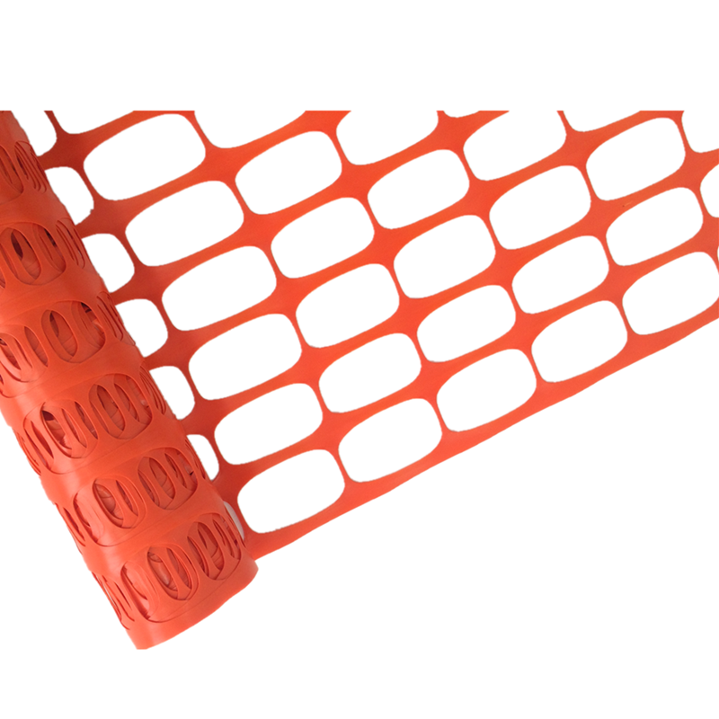outdoor temporary orange HDPE plastic safety mesh fence for construction