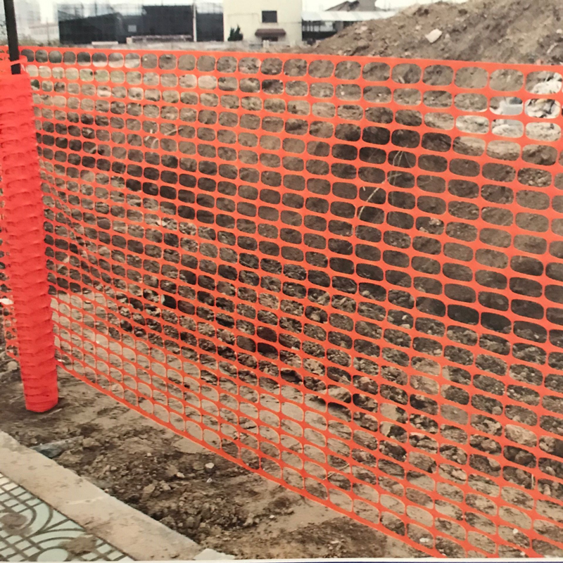 Visible Green Yard Construction Fence